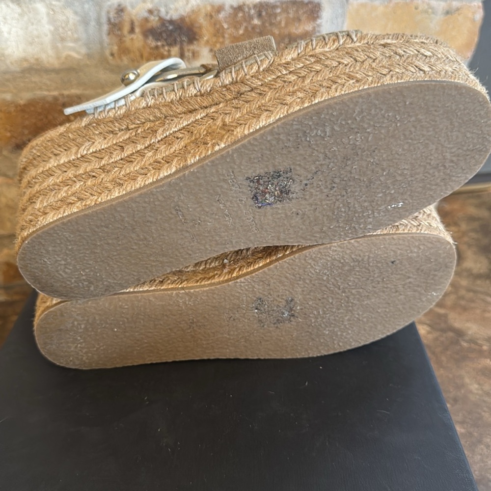 LN Rag & Bone August Suede Wedge Platform Espadrille Sandals 36 Sz 6 - Picture 7 of 8